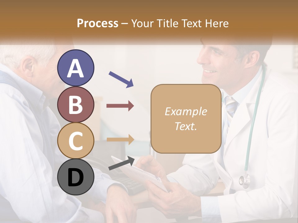 A Doctor Talking To A Patient In His Office PowerPoint Template