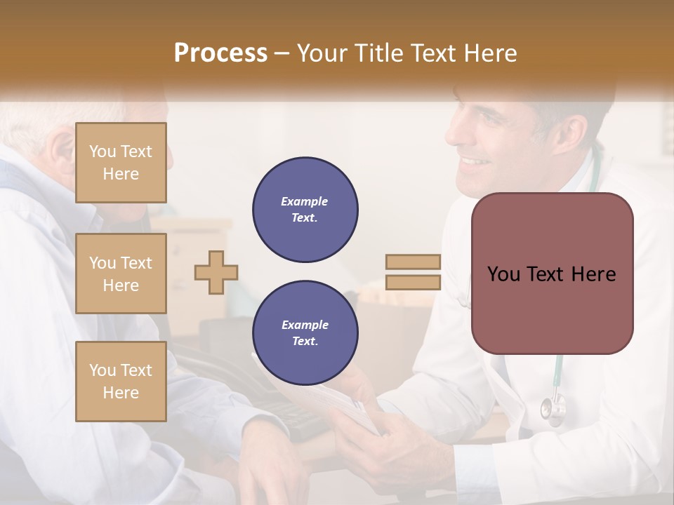 A Doctor Talking To A Patient In His Office PowerPoint Template
