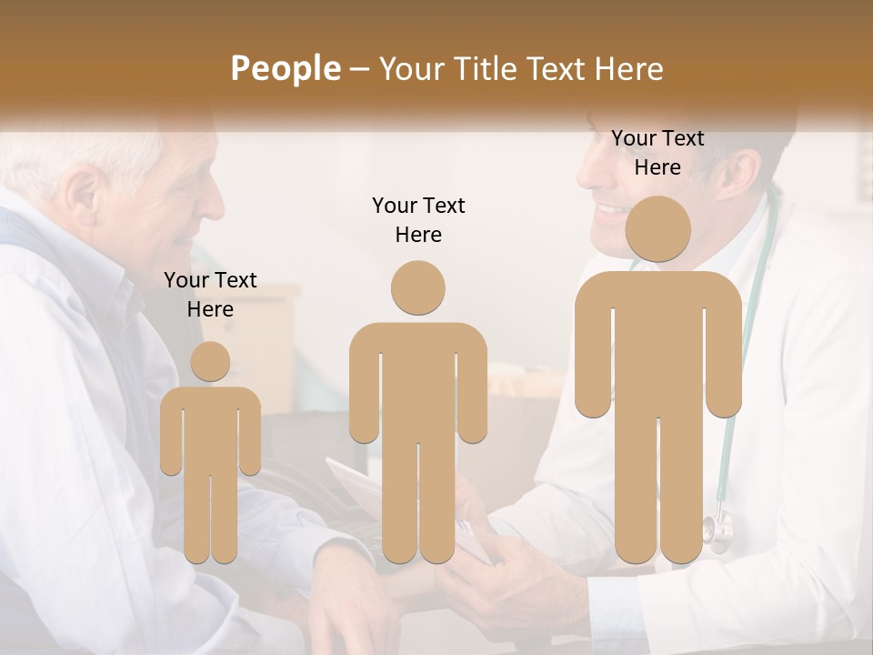 A Doctor Talking To A Patient In His Office PowerPoint Template