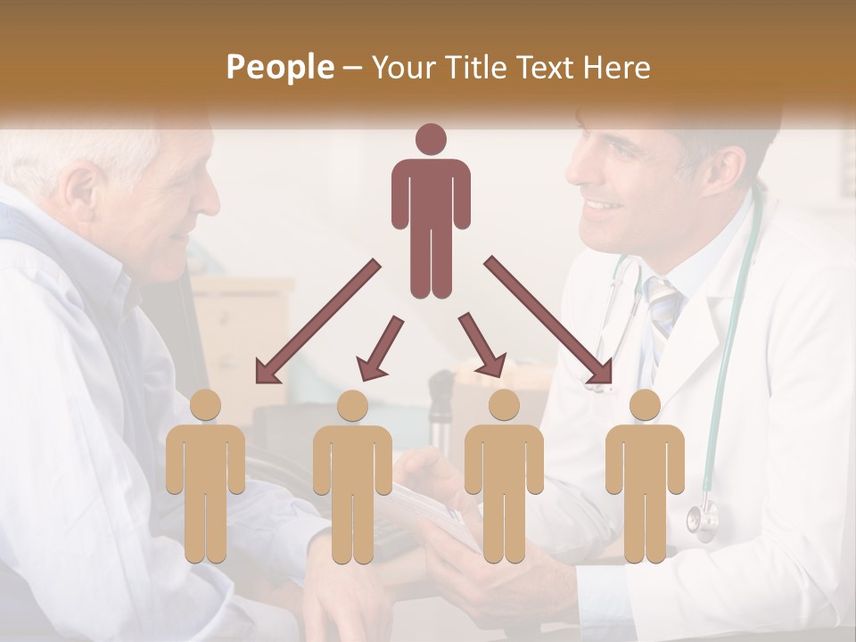 A Doctor Talking To A Patient In His Office PowerPoint Template