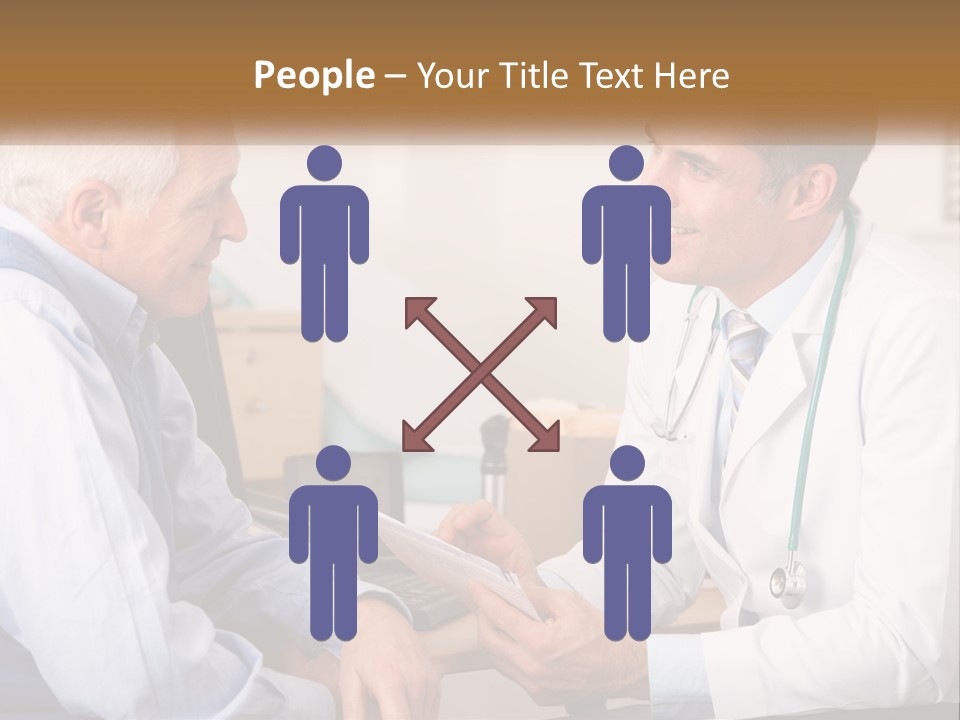 A Doctor Talking To A Patient In His Office PowerPoint Template