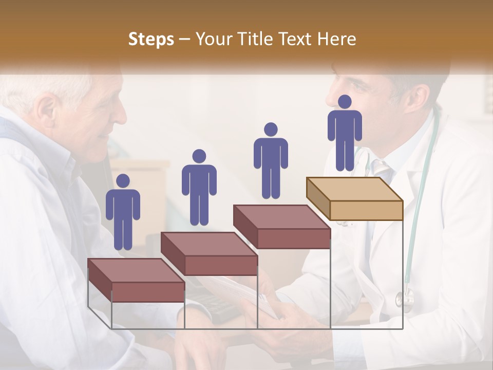 A Doctor Talking To A Patient In His Office PowerPoint Template