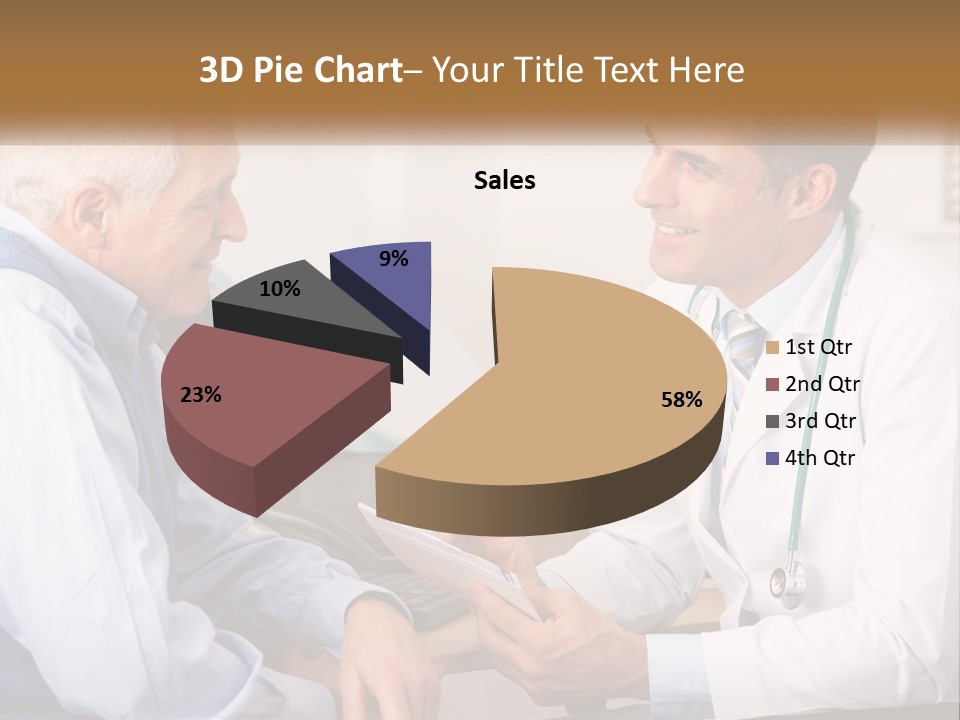 A Doctor Talking To A Patient In His Office PowerPoint Template