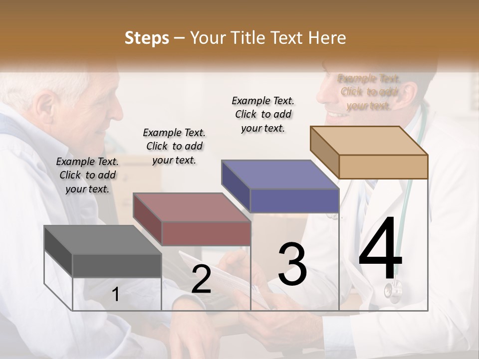 A Doctor Talking To A Patient In His Office PowerPoint Template