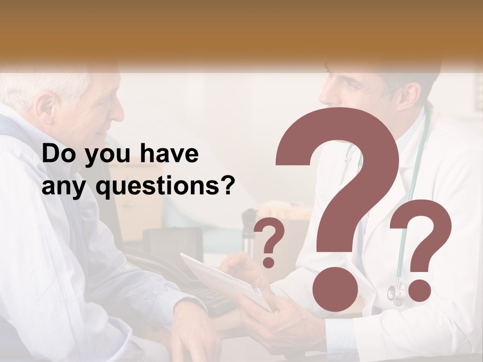 A Doctor Talking To A Patient In His Office PowerPoint Template