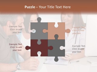 A Group Of Doctors Looking At A Computer Screen PowerPoint Template