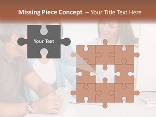 A Group Of Doctors Looking At A Computer Screen PowerPoint Template