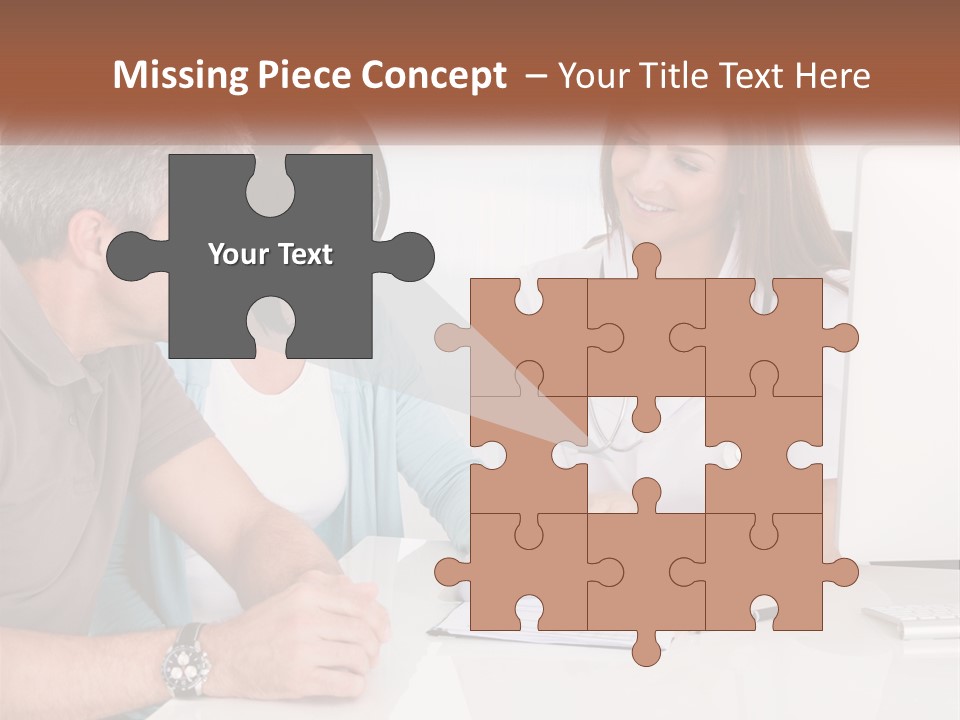 A Group Of Doctors Looking At A Computer Screen PowerPoint Template