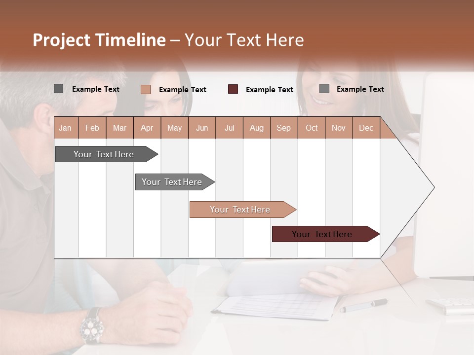 A Group Of Doctors Looking At A Computer Screen PowerPoint Template