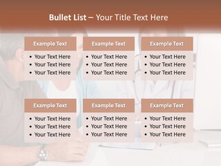 A Group Of Doctors Looking At A Computer Screen PowerPoint Template