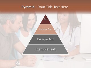 A Group Of Doctors Looking At A Computer Screen PowerPoint Template