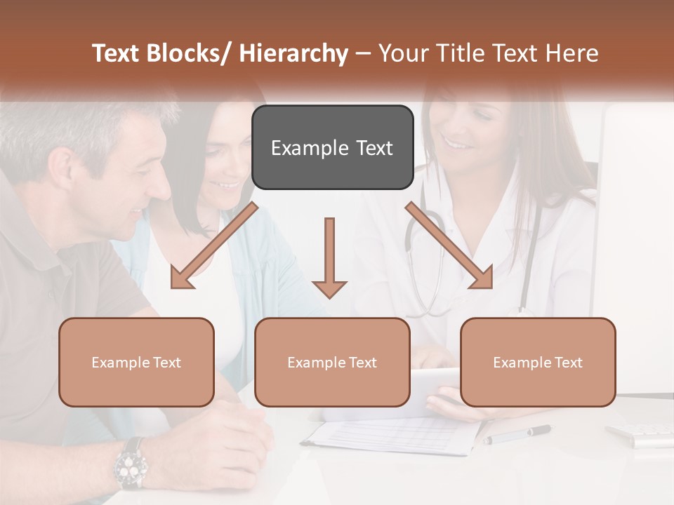 A Group Of Doctors Looking At A Computer Screen PowerPoint Template