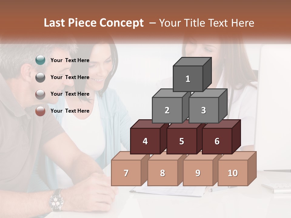A Group Of Doctors Looking At A Computer Screen PowerPoint Template