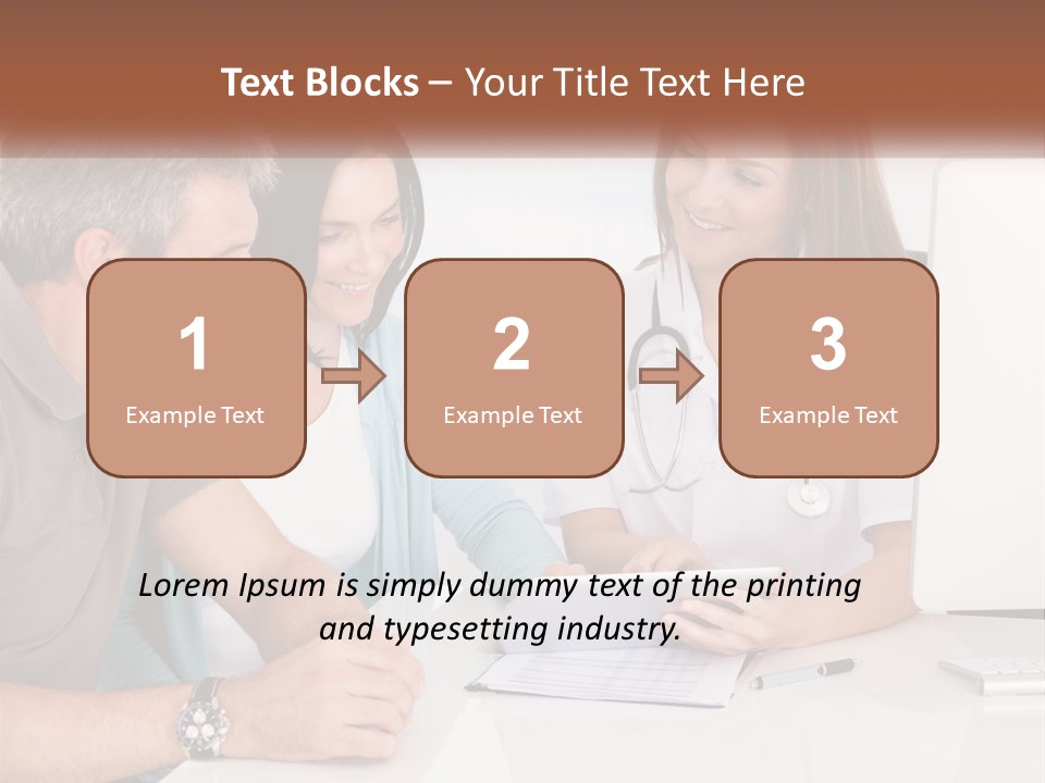 A Group Of Doctors Looking At A Computer Screen PowerPoint Template