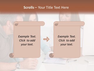 A Group Of Doctors Looking At A Computer Screen PowerPoint Template
