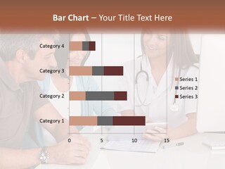 A Group Of Doctors Looking At A Computer Screen PowerPoint Template