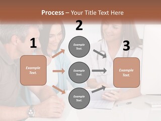 A Group Of Doctors Looking At A Computer Screen PowerPoint Template