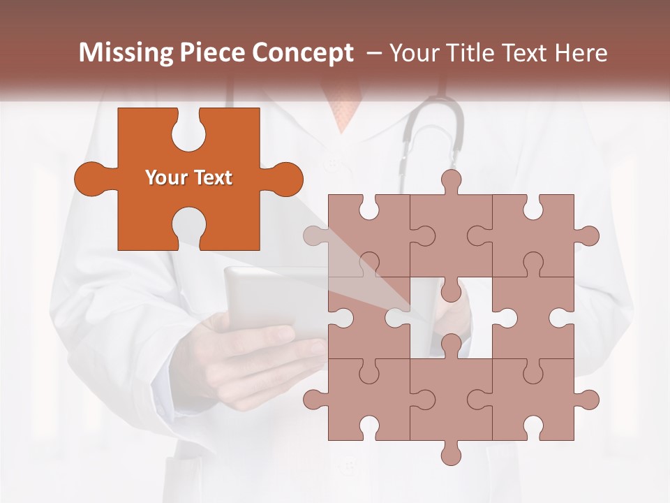 A Doctor Holding A Tablet With A Stethoscope On It PowerPoint Template