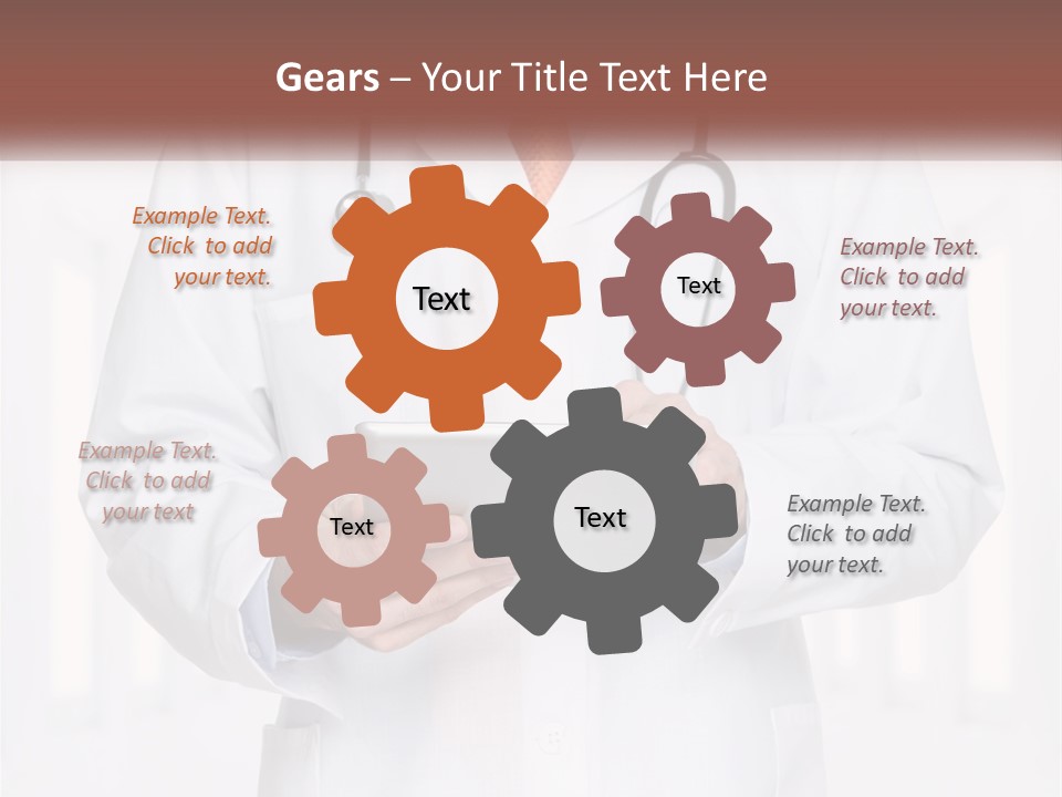 A Doctor Holding A Tablet With A Stethoscope On It PowerPoint Template