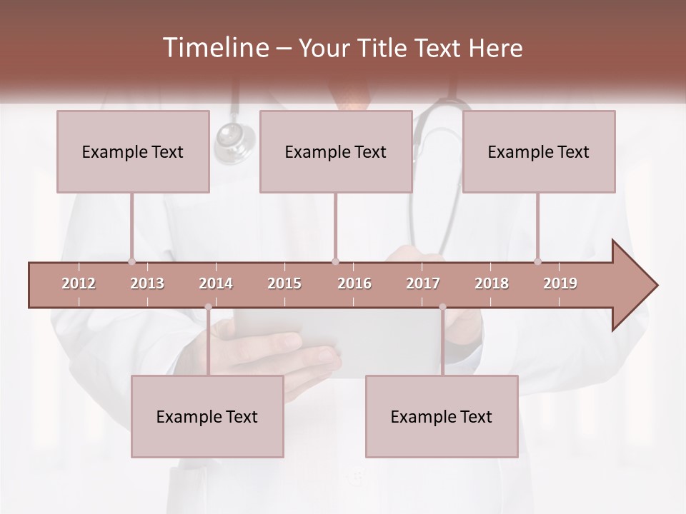 A Doctor Holding A Tablet With A Stethoscope On It PowerPoint Template