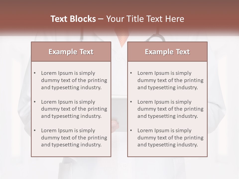 A Doctor Holding A Tablet With A Stethoscope On It PowerPoint Template