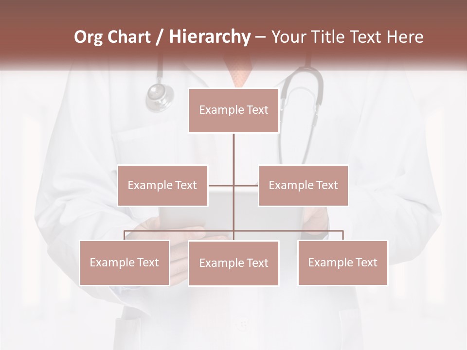 A Doctor Holding A Tablet With A Stethoscope On It PowerPoint Template