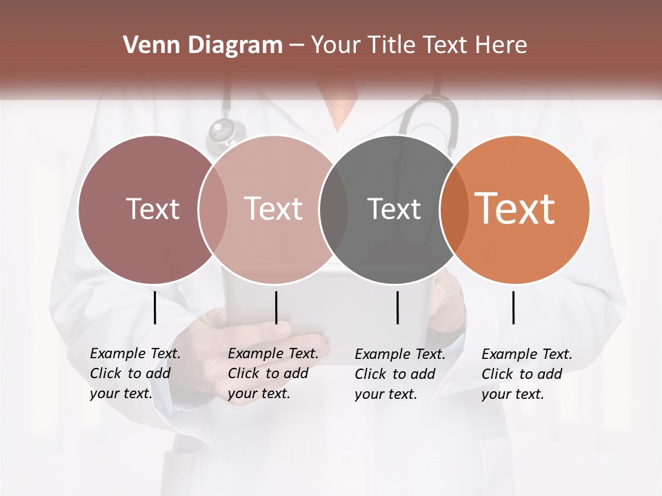 A Doctor Holding A Tablet With A Stethoscope On It PowerPoint Template