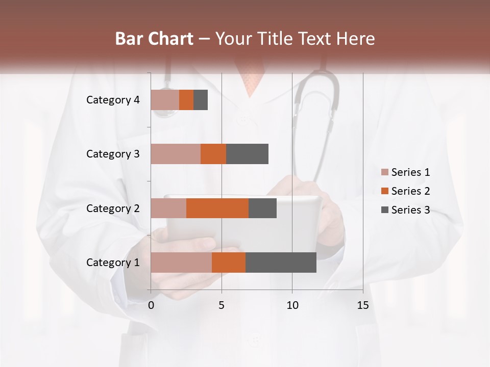 A Doctor Holding A Tablet With A Stethoscope On It PowerPoint Template