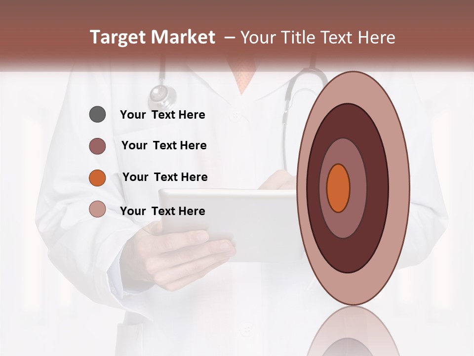 A Doctor Holding A Tablet With A Stethoscope On It PowerPoint Template