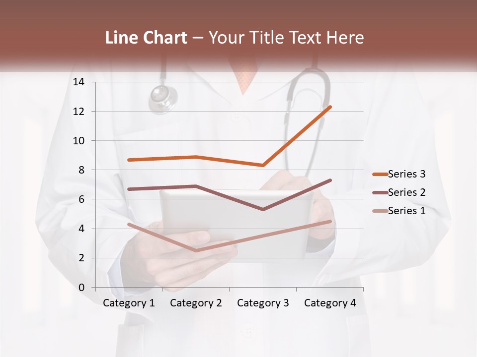 A Doctor Holding A Tablet With A Stethoscope On It PowerPoint Template
