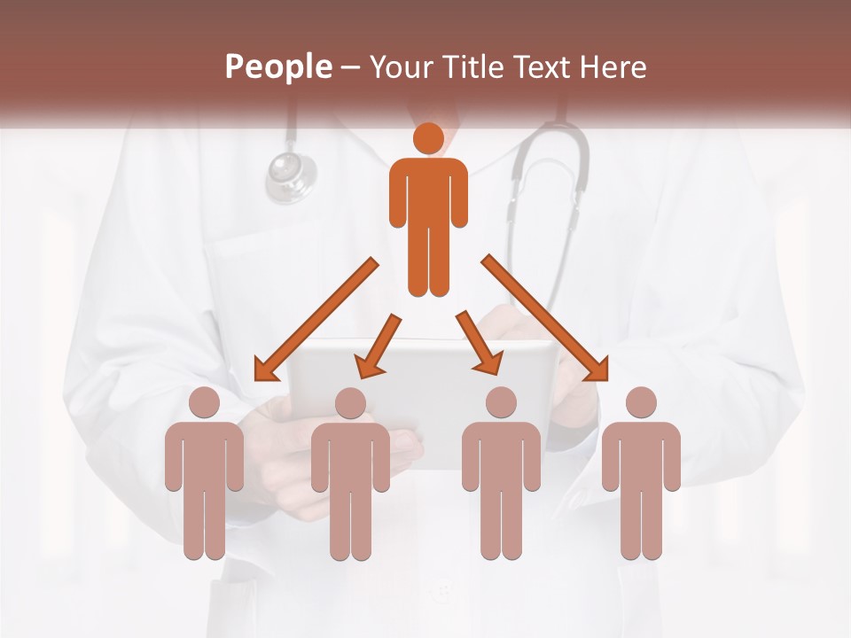 A Doctor Holding A Tablet With A Stethoscope On It PowerPoint Template