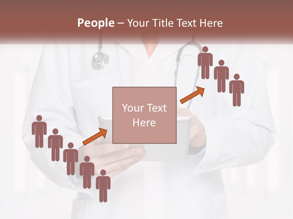 A Doctor Holding A Tablet With A Stethoscope On It PowerPoint Template