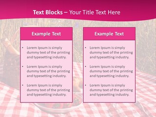 A Picnic With A Basket Of Strawberries And A Plate Of Strawberries On A PowerPoint Template