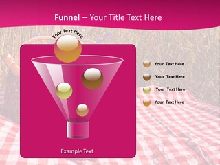 A Picnic With A Basket Of Strawberries And A Plate Of Strawberries On A PowerPoint Template