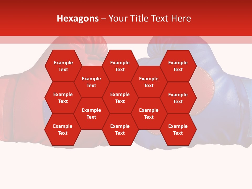 Two Boxing Gloves With The American Flag In The Background PowerPoint Template