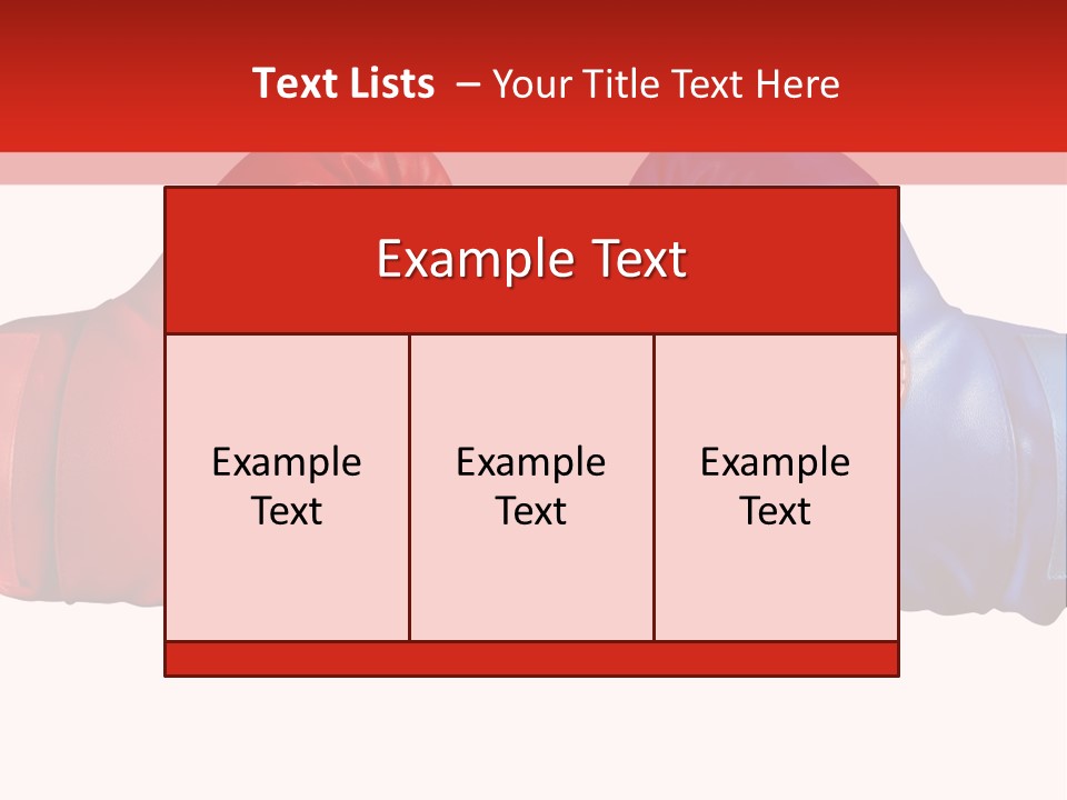 Two Boxing Gloves With The American Flag In The Background PowerPoint Template