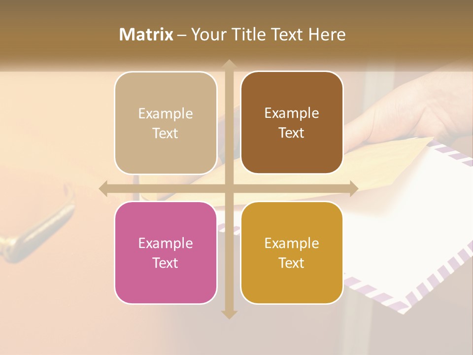A Person Putting A Piece Of Paper In A Mailbox PowerPoint Template