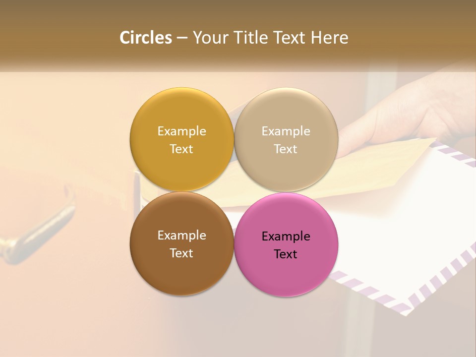 A Person Putting A Piece Of Paper In A Mailbox PowerPoint Template