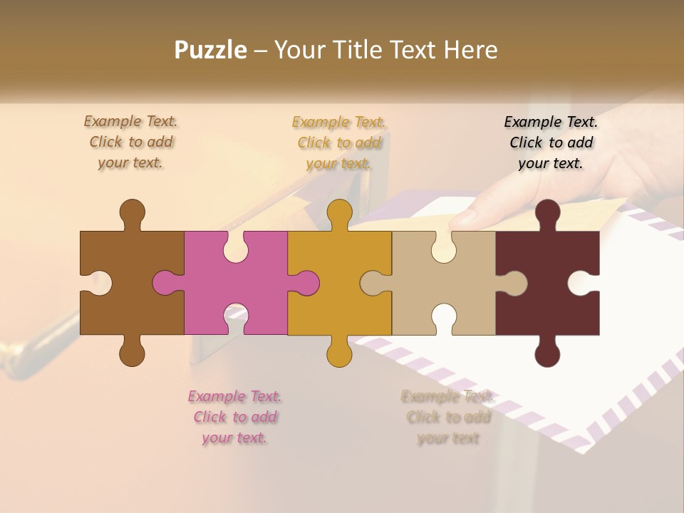 A Person Putting A Piece Of Paper In A Mailbox PowerPoint Template