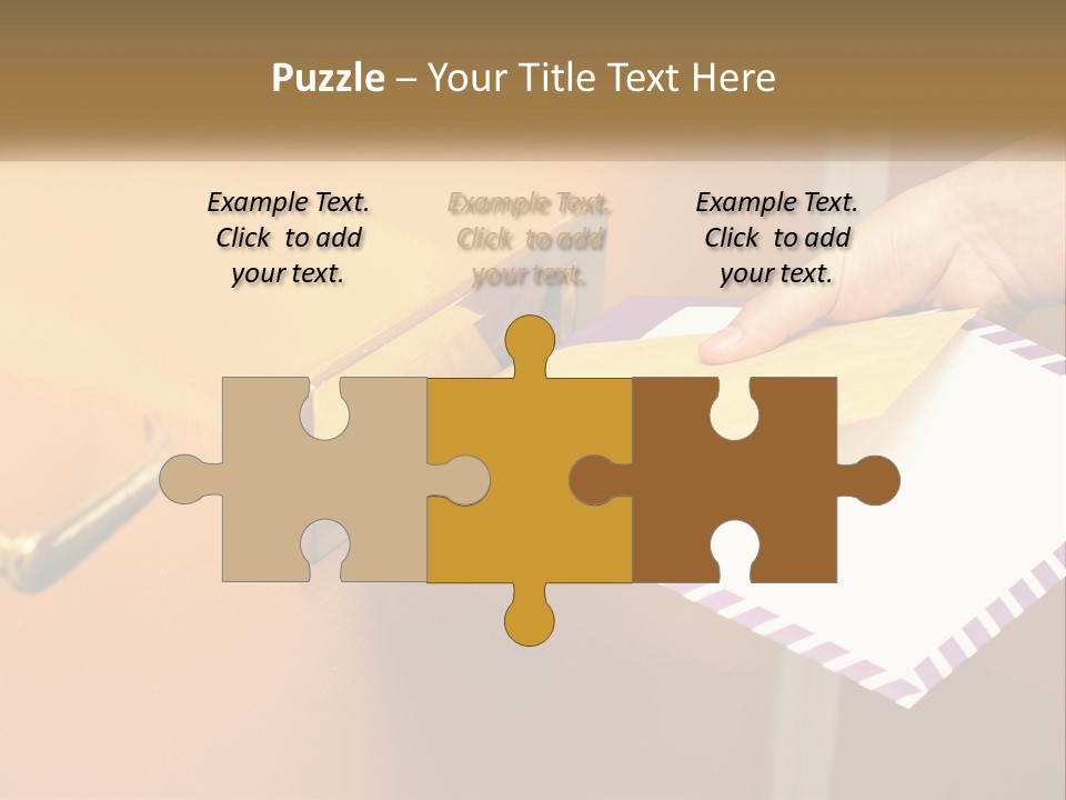 A Person Putting A Piece Of Paper In A Mailbox PowerPoint Template