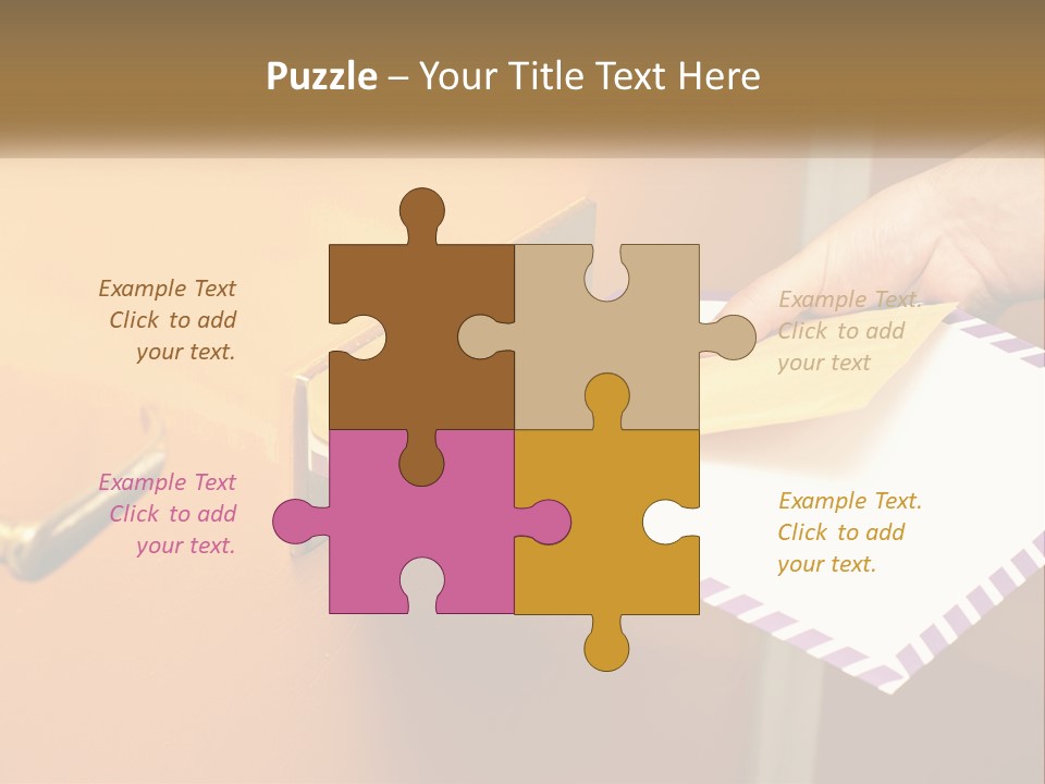 A Person Putting A Piece Of Paper In A Mailbox PowerPoint Template