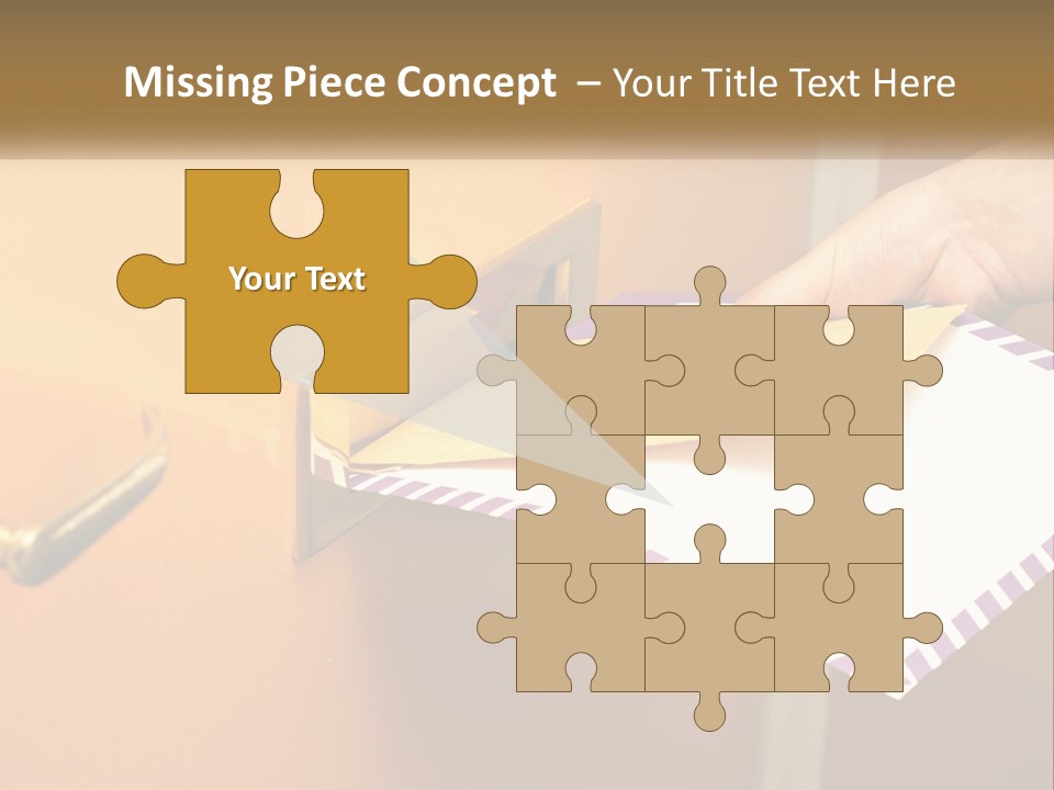 A Person Putting A Piece Of Paper In A Mailbox PowerPoint Template