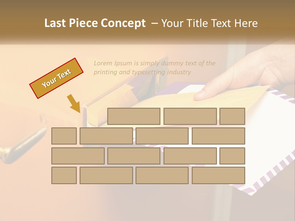 A Person Putting A Piece Of Paper In A Mailbox PowerPoint Template
