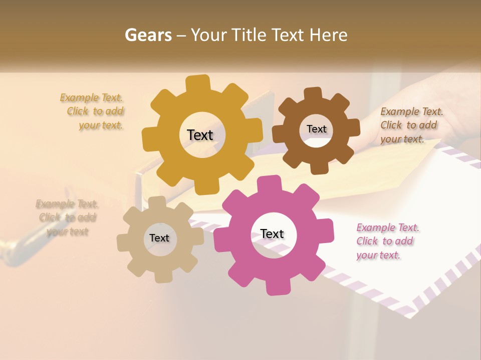 A Person Putting A Piece Of Paper In A Mailbox PowerPoint Template