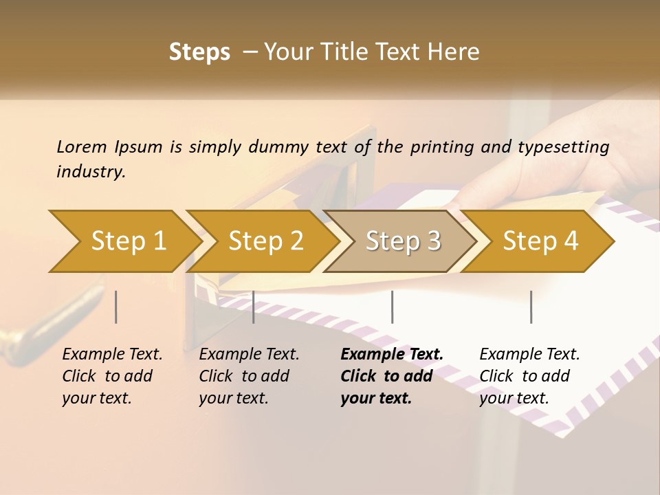 A Person Putting A Piece Of Paper In A Mailbox PowerPoint Template