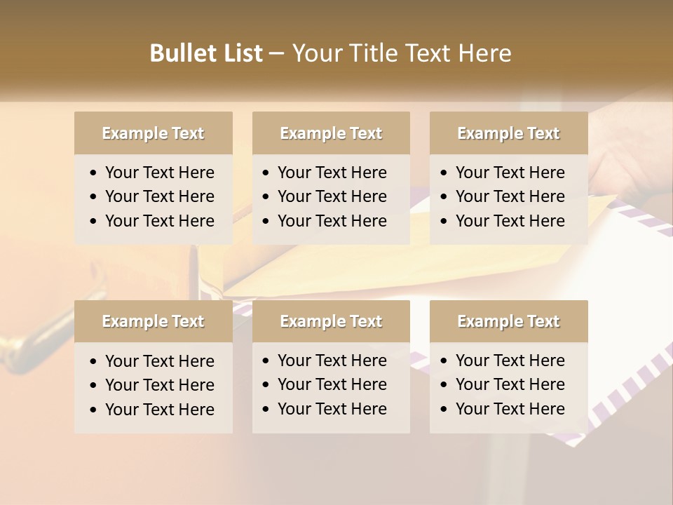 A Person Putting A Piece Of Paper In A Mailbox PowerPoint Template