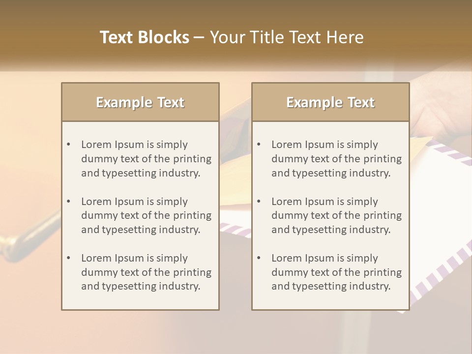 A Person Putting A Piece Of Paper In A Mailbox PowerPoint Template