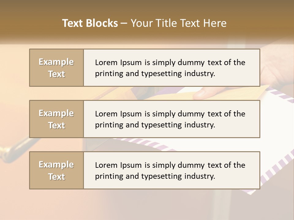 A Person Putting A Piece Of Paper In A Mailbox PowerPoint Template