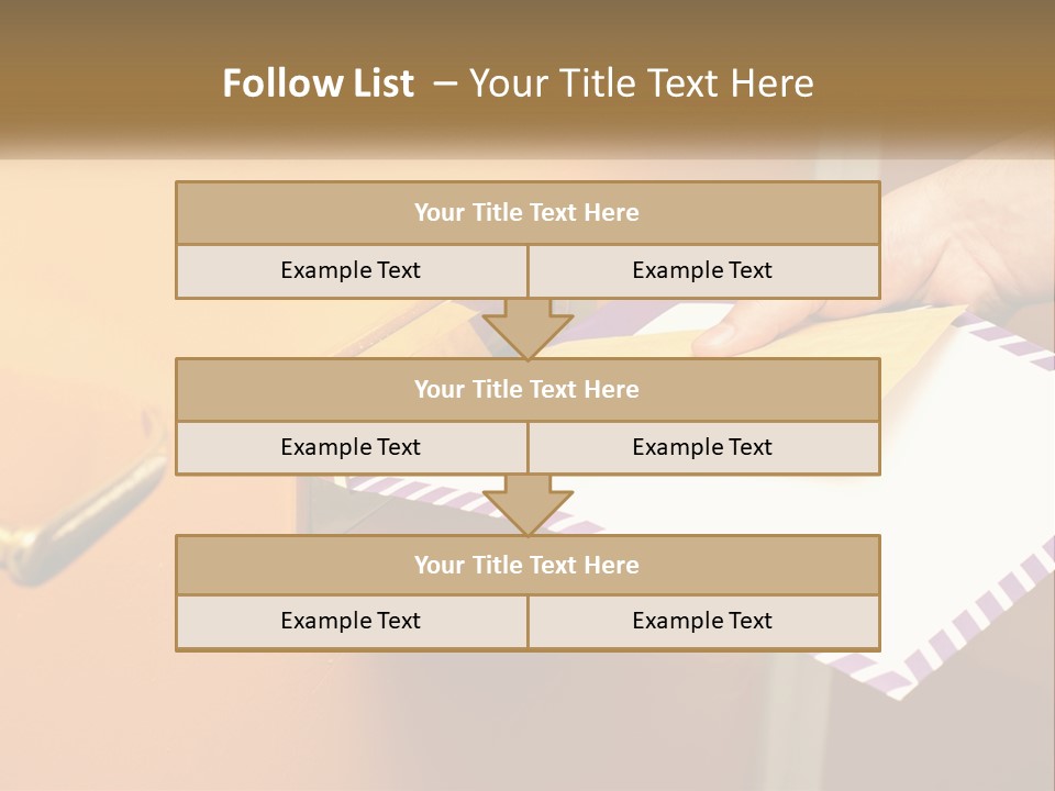 A Person Putting A Piece Of Paper In A Mailbox PowerPoint Template