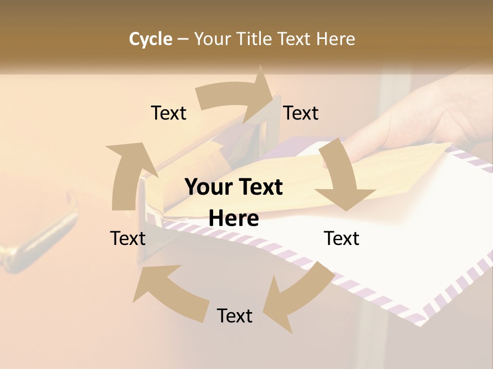 A Person Putting A Piece Of Paper In A Mailbox PowerPoint Template